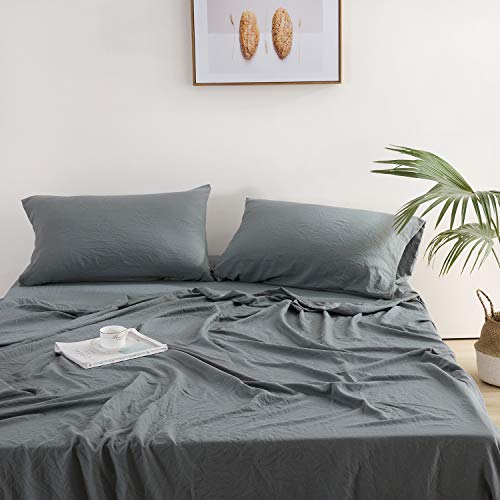 Lanest Housing Queen Sheets Bed Set, 2400 TC Soft Deep Pocket Microfiber Sheet