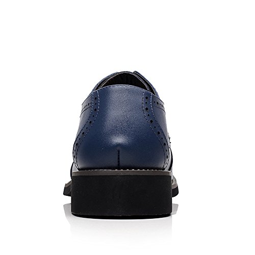 ANUFER Mens British Style Wingtip Brogue Dress Shoes Elegant Pointed Toe Derbies4