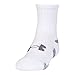 Under Armour Men's HeatGear Crew Socks (3 Pair), White, Medium