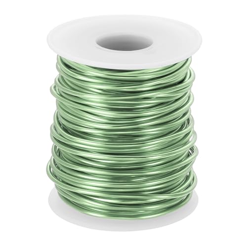 Fil pliable pour la fabrication de bijoux PATIKIL 2mm aluminium souple vert herbe 20m