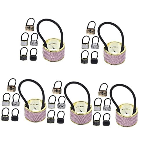 Élastiques à cheveux anneaux queue de cheval FRCOLOR : accessoires stylés pour femmes 30 pièces