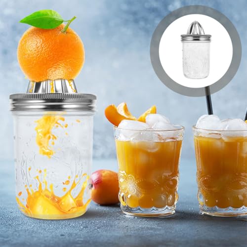 Exprimidor manual de acero inoxidable Zerodeko con diseño ergonómico de 480ml 8