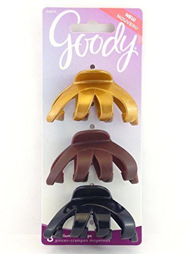 Goody Dark Romance Medium Claw Hair Clips - 3 Pcs.