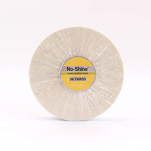 "No Shine" Double Sided Roll Tapes Stickers Adhesive for Men Hair System Replacement Toupee Hair Extension Wig Bundles Hair Weave Closure Lace Frontal(36 Yards & 1 Inch)