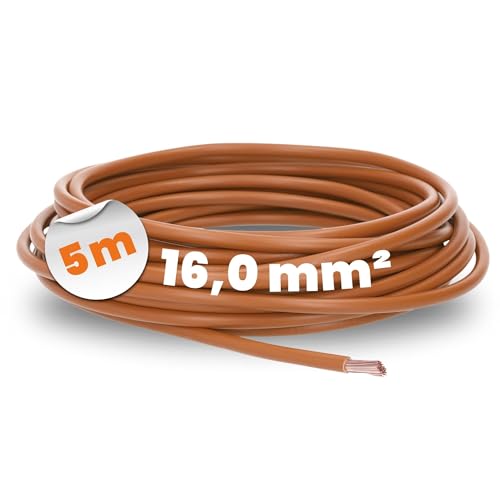 Cable Lapp H07V-K 16 mm² marrón de 5 metros para cableado flexible