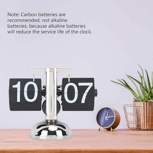 Reloj de tapa retro abatible de 24 horas para decorar la oficina 5