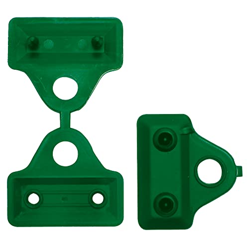 Tenax Clips Rete 5 Cm Verde, Scatola Da 500 Clips, Clips Per Il Fissaggio Di Reti Tessute Frangivista E Ombreggianti