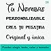 Artstickers 2 Unidades Pegatina con Nombre Personalizado Elija el Nombre, el Color y la Letra Que más le guste Pegatina Texto Personalizado