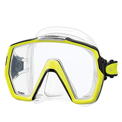 TUSA M-1001 Freedom HD Scuba Diving Mask, Flash Yellow