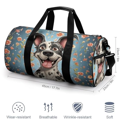Gym Bag For Women Men Lightweight Fun Dogs Print Duffel Bag Personalized Travel Bags For Travel Sports2
