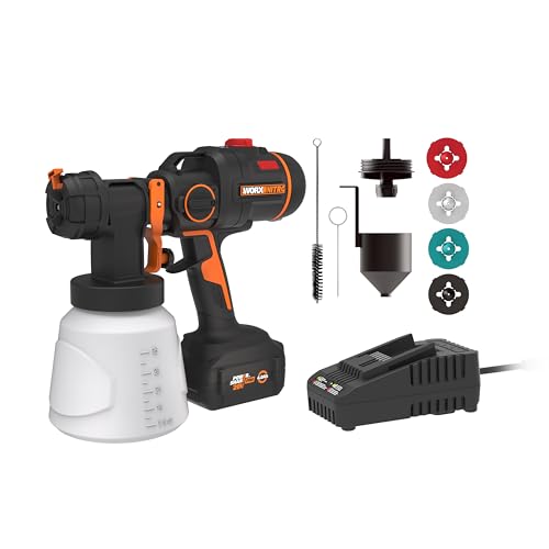 WORX NITRO 20V Cordless Paint Sprayer Power Share with Brushless Motor