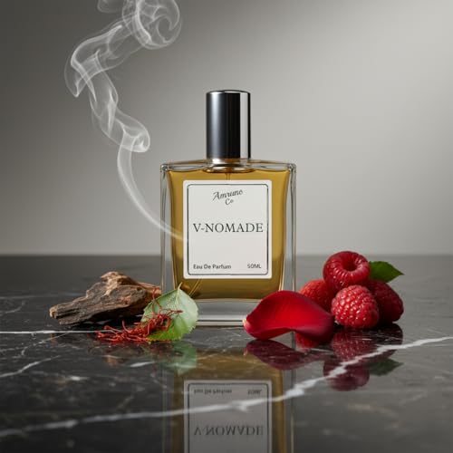 Image of V Nomade Luxury Men's Eau De Parfum | Amber Oud Smoky Scent | Strong & Long Lasting 50ml Perfume Spray for Gifting