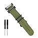 Octane Bands Watch Band for Suunto Core - Nylon Canvas Strap Replacement Kit Green - 24mm Strap - Includes Lugs Adapter & Screw Tools