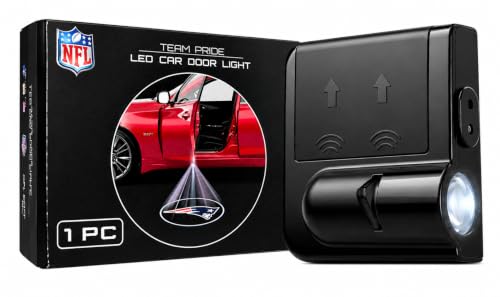 Image of LED Car Door Light - Officially Licensed NFL Wireless Projector - Show Your Team Pride - Battery Powered, Easy Install