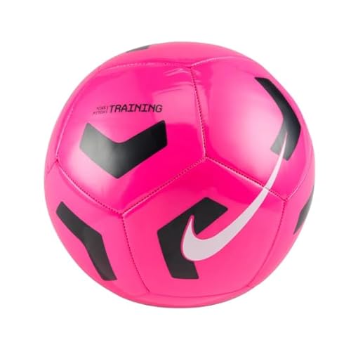 Nike FZ7555-614 Pitch Training Recreational Soccer Ball Unisex Fierce Pink-Black-White Size 4