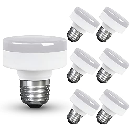 Image of Xtricity LED Puck Light Bulb, E26 Bulb Base, Dimmable, Flat Light Bulb 11W (60W Equivalent), 800 Lumens, 4000K Cool White, Low Profile Light Bulb 120V, UL Listed (6 Pack)