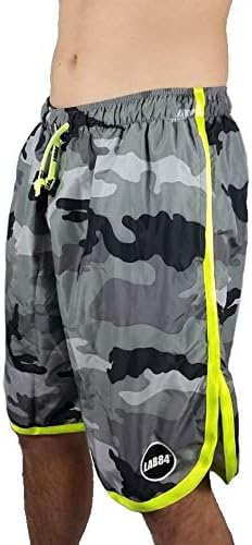 Lab84 Pantaloncini Corti Costume Shorts da Mare Sport S8 SHM1002Camoufluo  Grigio Yellow (X-Small) : Amazon.it: Abbigliamento