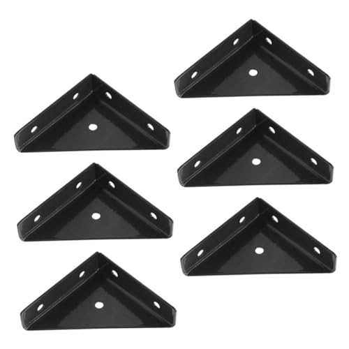 CIYODO Furniture Connectors 6pcs Bed Corner Metal Triangle Brackets Secure Hardware