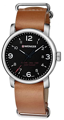Imagen de Wenger Reloj Analógico para Hombre de Cuarzo con Correa en Cuero 01-1041-136