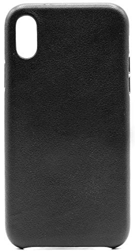 Genuine Cowhide Black Leather Cell Phone Case For Iphone X & Xs #TOP2