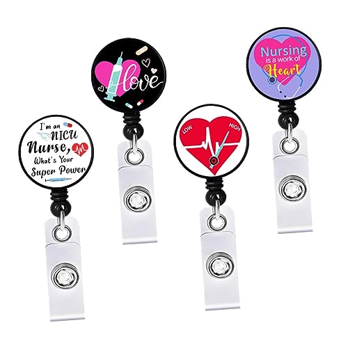 Clip de badge rétractable Ciieeo structure renforcée pour personnel médical