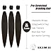 IXIMII Chocolate Brown Braiding Hair Pre Stretched 26 inch 3 packs Color #4 Braiding Hair Prestretched Straight Braids Yaki Texture Synthetic Hair Extensions