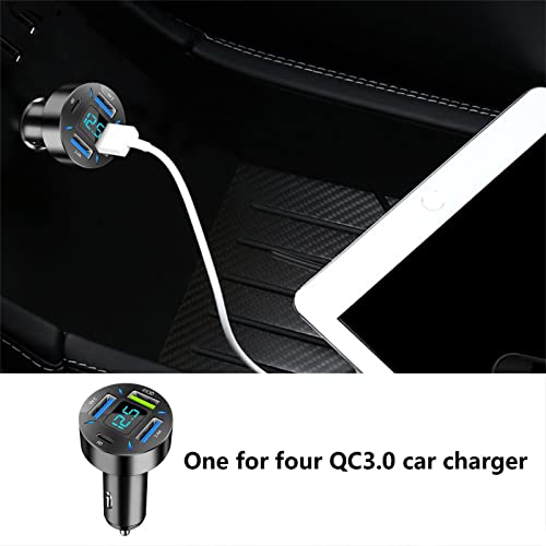 Carregadores de Automóveis para Telemóveis | 66W Carregamento Rápido 12V Adaptador de Carro Para Tel