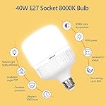 UBeesize Softbox Photography Lighting Kit, 27” x 20” Continuous Lighting Kit with 2pcs 40W E27 Socket 6500K Bulbs, Professional Photo Studio Lighting for Video Recording, Portrait Shooting - Image 3