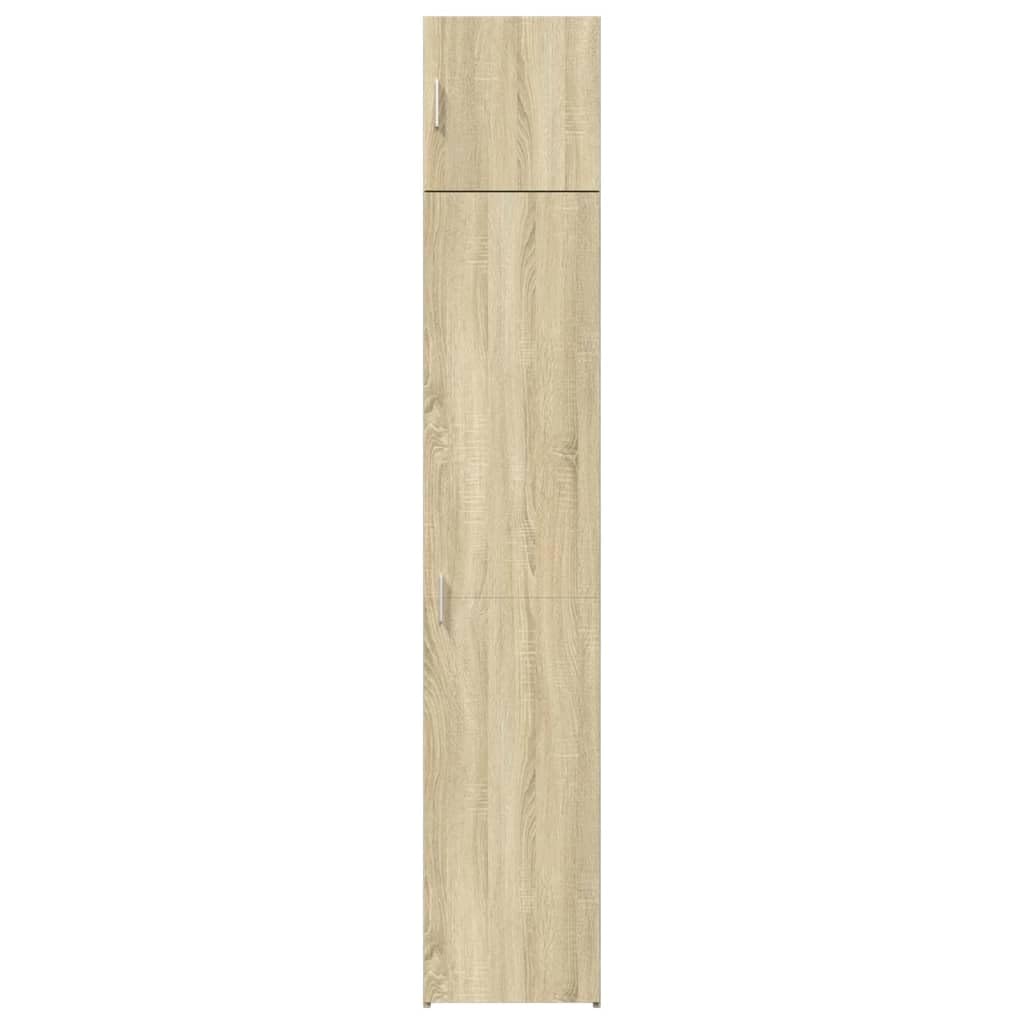SKM Armario Estrecho Madera ingeniería Roble Sonoma 40x42,5x225 cm,Mobiliario,Armarios y Almacenamiento,Aparadores,Marrón,52.6 kg,3281275