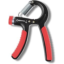 HCT STYLE Manos Grip Ajustable Antebrazos Herramientas Primavera Entrenamiento Antebrazo Forearm Gripper 5-60kg(11-132) Lbs Accesorios Gimnasio Hogar Rehabilitación Mano Y Dedos Equipo Portátil 3 HCT STYLE Hand Grip Ajustable,Pinzas Antebrazo Ejercitar Fortalecedor De Agarre Mano 5-60kg(11-132) Lbs Ejercitador De Manos Fortalecedores De Mano Handgrip Ejercitador De Dedos Portátiles (Rojo)