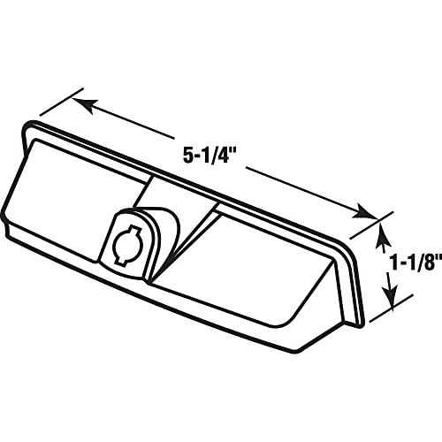 Image of Prime-Line TH 24003 Operator Cover and Crank Handle, White | Diecast and Plastic, 11 /32 in. Drive Spline, Single Pack
