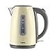 Price comparison product image Tower T10015C Infinity Rapid Boil Jug Kettle with Boil Dry Protection, Automatic Shut Off, Removable Washable Filter, 3000 W, 1.7 Litre, Cream