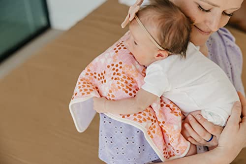 Image of Copper Pearl Premium Baby Burp Cloths - 3-Pack Large Cotton Burp Cloths, Extra Soft Spit Up Rags with 3 Absorbent Layers, Perfect for Baby Boy and Baby Girl Gifts (21 inch x 10 inch Size, Rue Set)