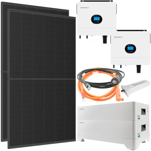 13200Wp PV-Komplettanlage mit 10kWh Speicher | Trina Vertex S+ 440W Full Black Glas-Glas | Growatt â€¦ – Miniatur