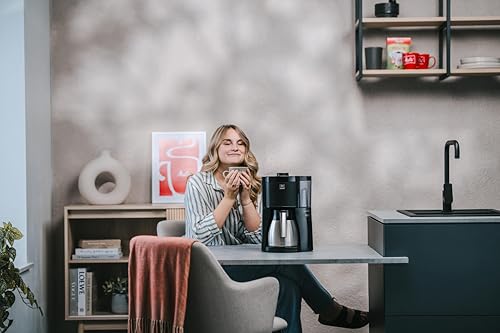 Melitta Look Therm – Kaffeemaschine mit abnehmbarem Wassertank, Filterkaffeemaschine mit Thermokanne und Tropfstopp, für bis zu 10 Tassen Kaffee, schwarz – Bild 6