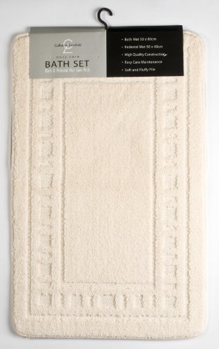 Catherine Lansfield Armoni Bath Set Biscuit