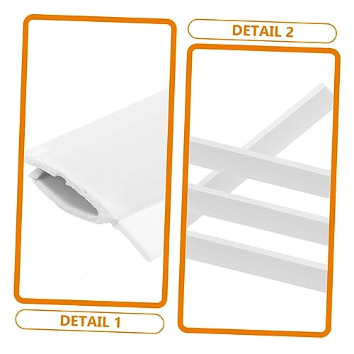 Image of 2Pcs Soft Beading Plastic Stripping Plastic Dustpan Plastic Lip Broom Garbage Shovel Scrub Dustpan Plastic Lip Replacement Adhesive Strip Finishing