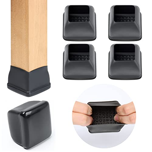Patins de pieds de chaise en téflon carrés : protégez votre moquette des marques - 2