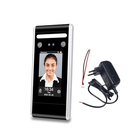Control Horario Empleados, Teclado de control de acceso WiFi TCP/IP/USB Dynamic Face Sistema biométrico Tiempo facial Máquina de asistencia ID IC(Kit 3)