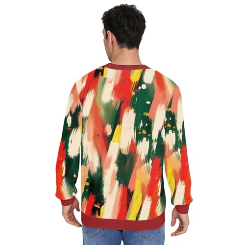 Motorbike Santa Comic Burst Sweatshirt, alternative view 4