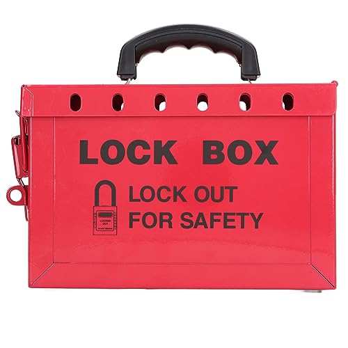 Lockout-Tagout-Box, Lockout-Tagout-Box mit Großem Fassungsvermögen, Ergonomischem Metallgriff, Edelstahlmaterial für OSHA-Konformität, Kits