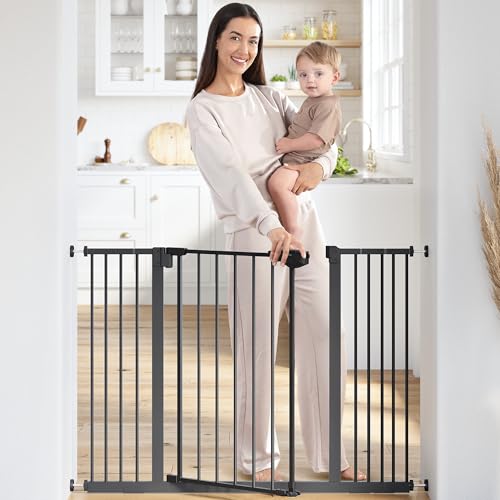 Comfy Cubs Baby Safety Gate with 3 Extensions - 42" x 1.9" x 30"