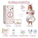 BABESIDE Silicone Baby Doll - 20-Inch Lifelike Reborn Baby Dolls Sweet Smile Realistic-Newborn Real Life Sleeping Girl with Toy Accessories Gift Set for Kids