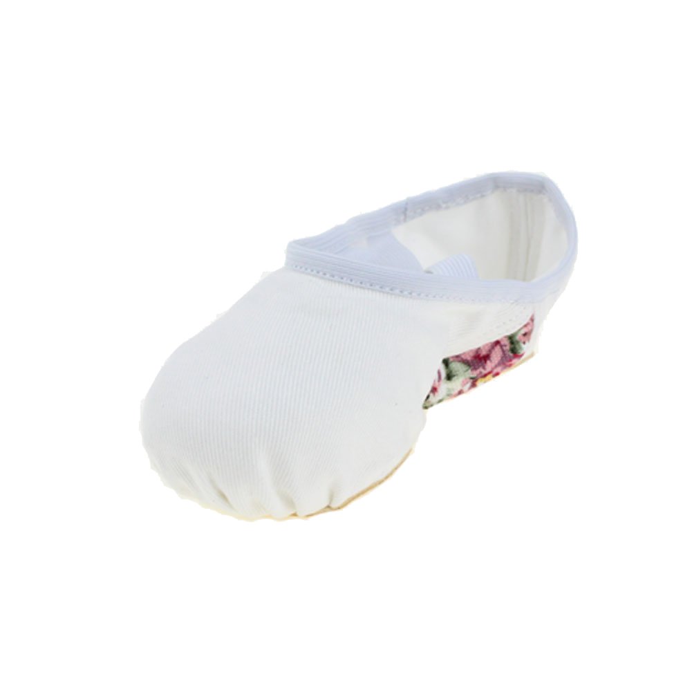 MSMAX White Women Dance Ballet Home Slipper,5M US