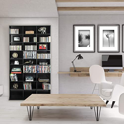 Atlantic Elite Xl Media Storage Cabinet – Protect & Organize Prized Music, Movie, Video Games, Collectables & Memorabilia Collections, Pn 38408117 In Black #TOP2