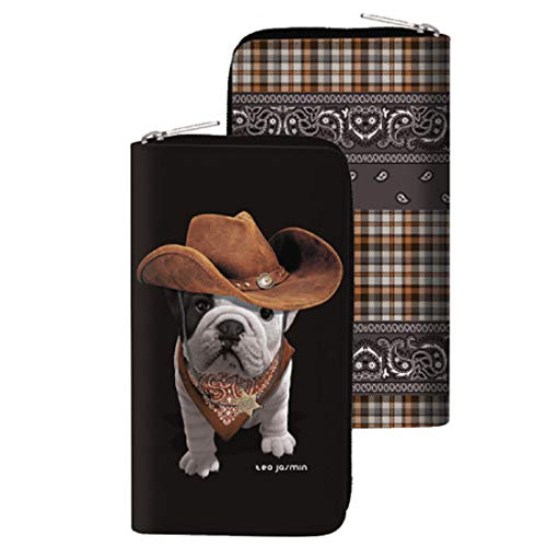 Preisvergleich Produktbild Brieftasche (Katzen / Kätzchen) Teo Jasmin Wallet 627 / TEOCOWBOY Noir