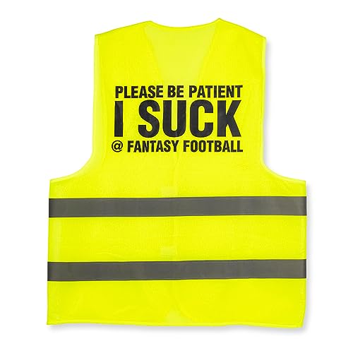 TrophySmack Fantasy Football Loser Vest, Embarrassing Loser Award - Bright Yellow (One-Size-Fits-Most)2