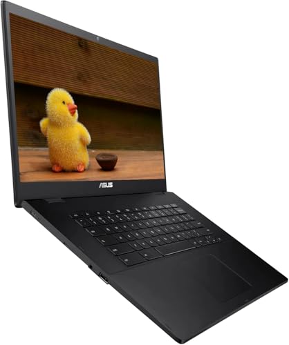 Image of ASUS 15.6 inch FHD IPS Chromebook, Intel Celeron Processor Up to 2.39GHz, 4GB RAM, 64GB Storage, Super Fast WiFi, Chrome OS, Pastel Black (Renewed)
