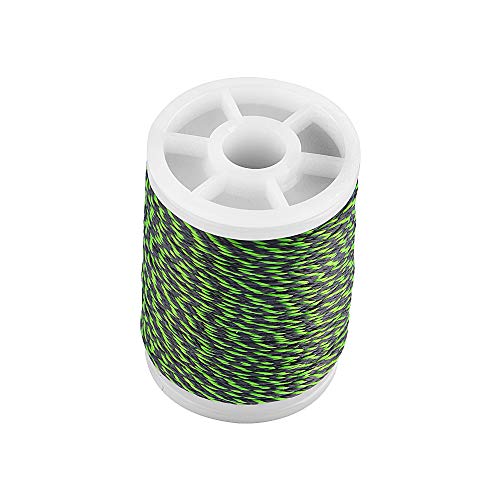 SHARROW Archery Serving Thread Bowstring Serving Material 131 Yards for Tying Peep Sight Nock Maintenance Accessories (Black Green)