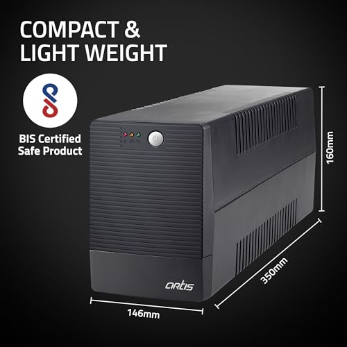 Artis 2000VA Line Interactive UPS for Personal/Gaming Computers, Desktop PCs, Laptops, Routers, Networking Devices and Gaming Consoles with 16A... - Image 6